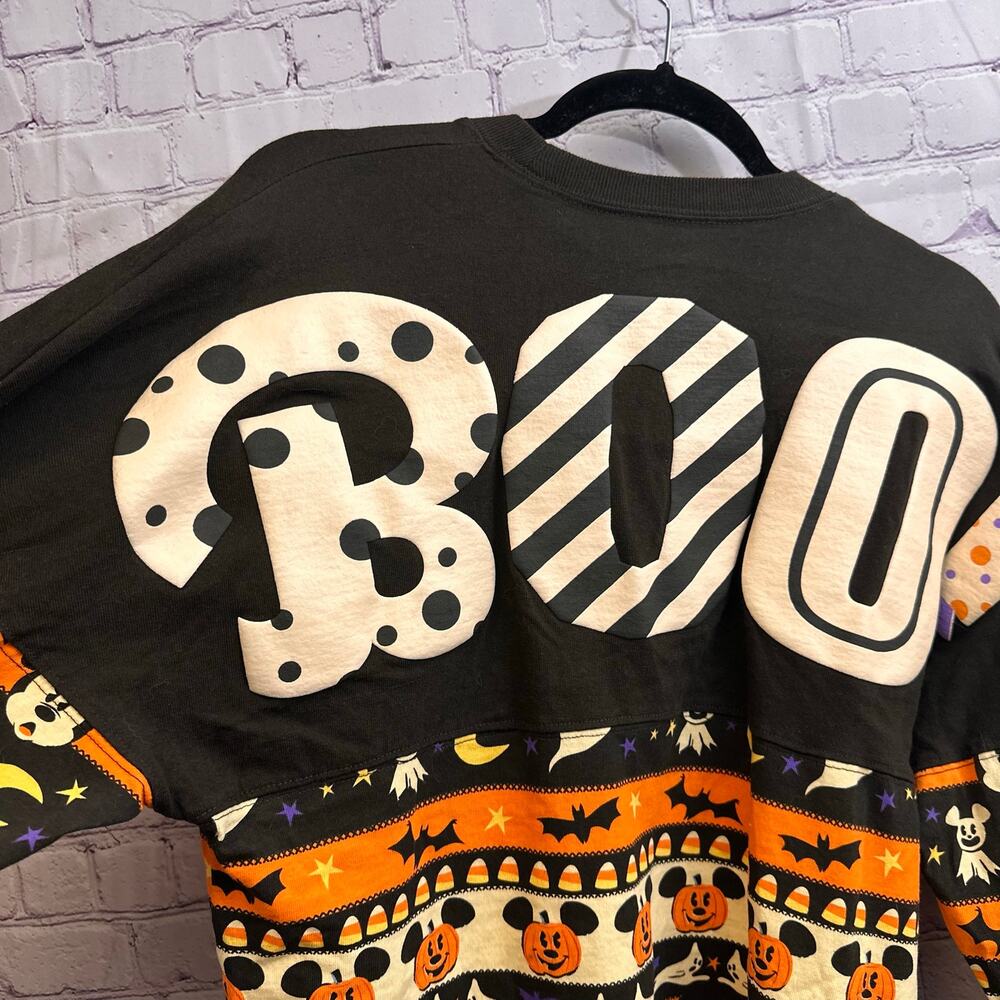 Disney Halloween Spirit Jersey BOO 2020 Mickey Mouse Jack O Lantern XS - Picture 5 of 9